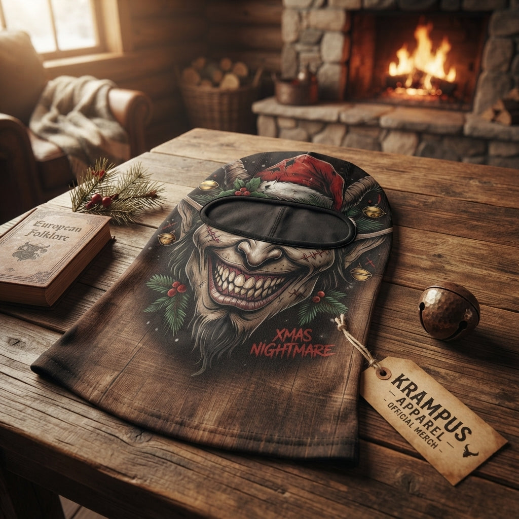 Xmas Nightmare Creepy Santa Ski Mask