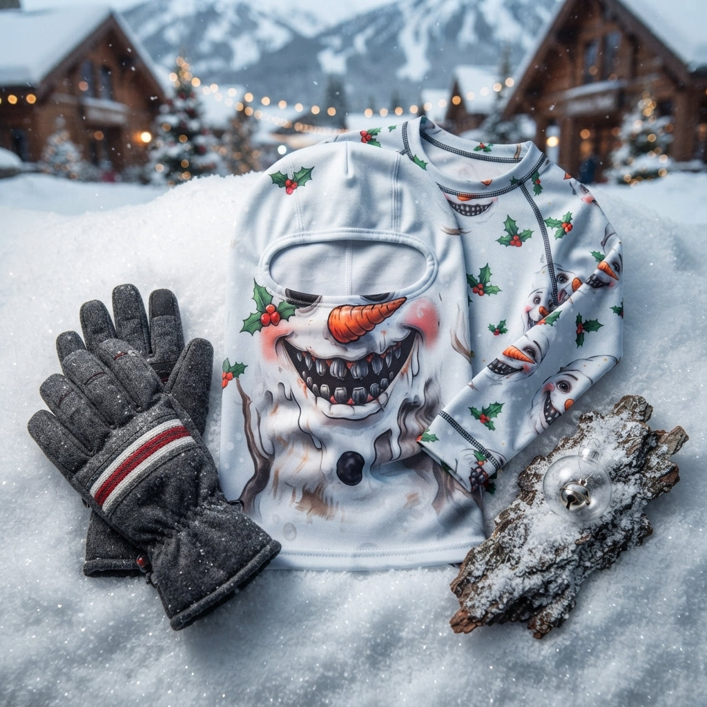 Killer Snowman Horror Christmas Ski Mask