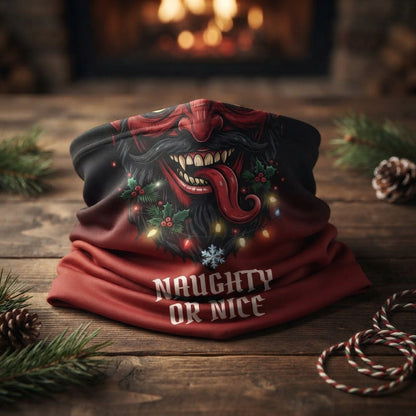 Naughty or Nice Evil Santa Christmas Ski Mask