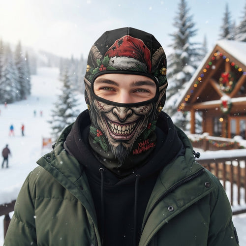 Xmas Nightmare Creepy Santa Ski Mask