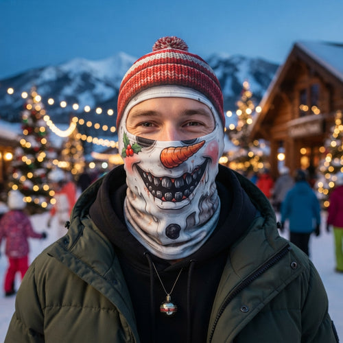 Killer Snowman Horror Christmas Ski Mask