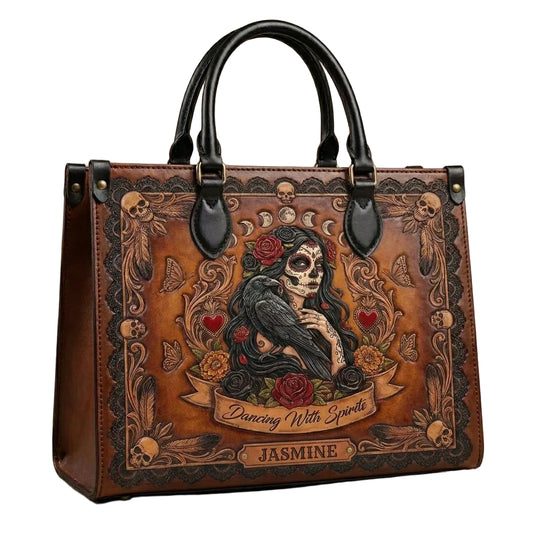 Dancing With Spirit V2 Personalized Leather Bag + Free Wallet