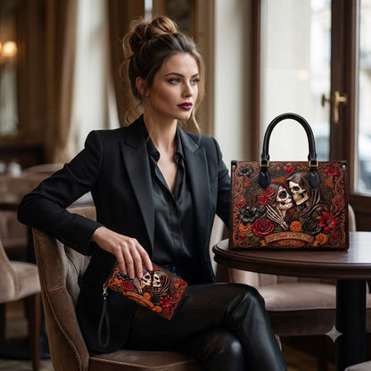 Till Death Do Us Part Personalized Leather Bag + Free Wallet