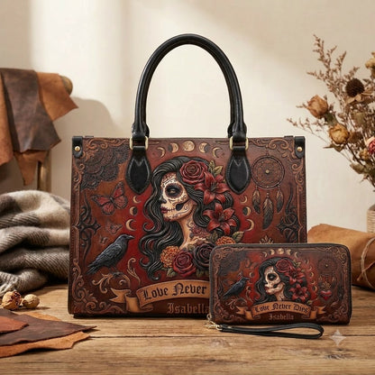 Gothic Soul Personalized Leather Bag + Free Wallet