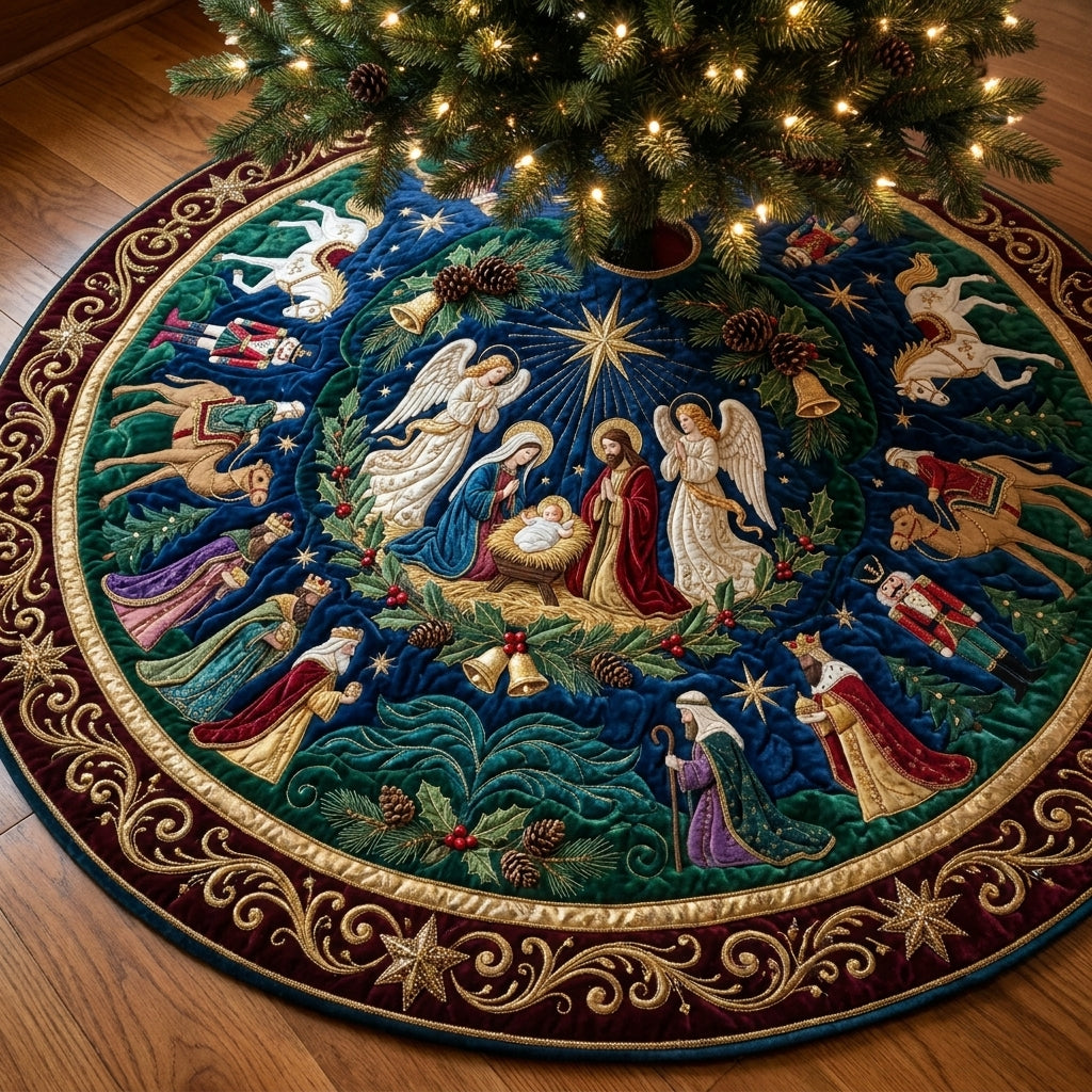Christmas Miracle Quilt Christmas Tree Skirt