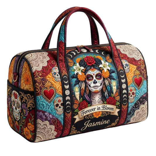 Forever In Bloom Personalized Quilted Pillow Bag