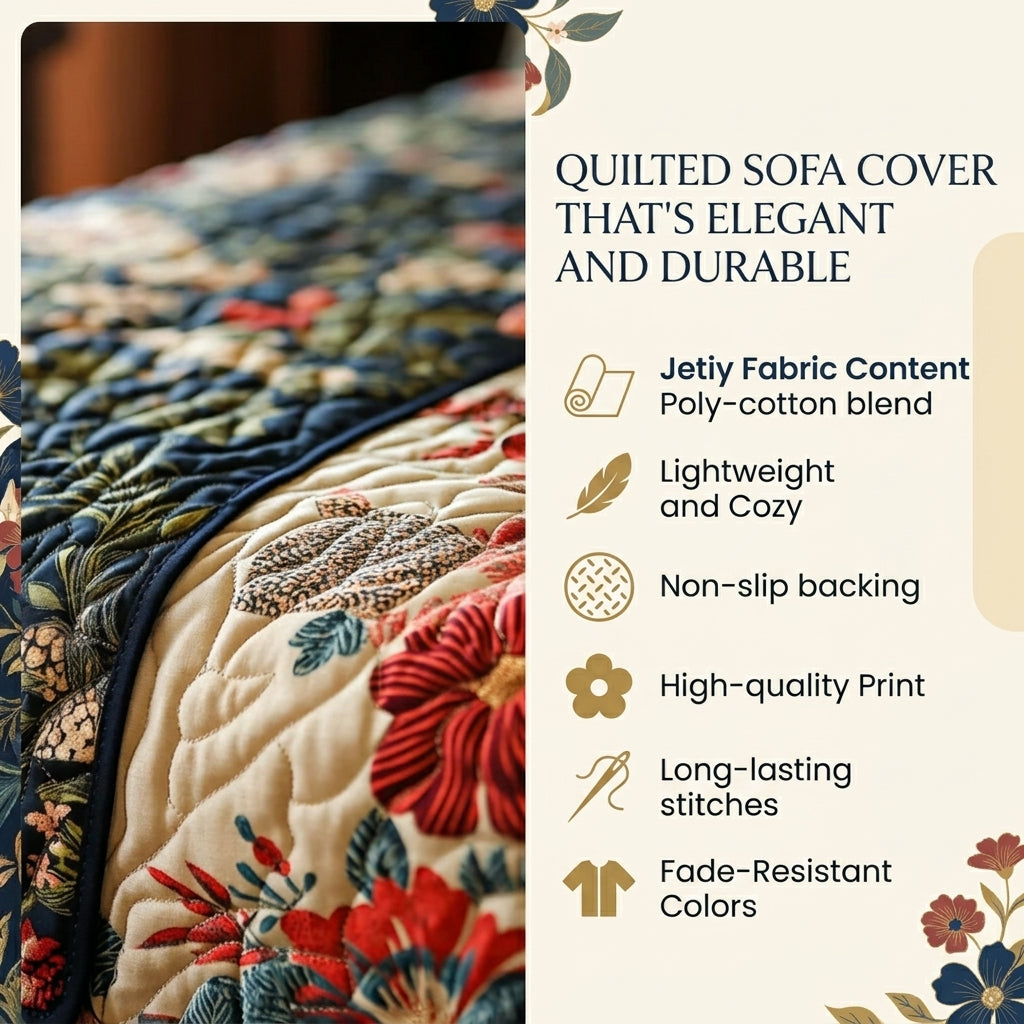 Baseball Mom Life Quilted Sofa Cover