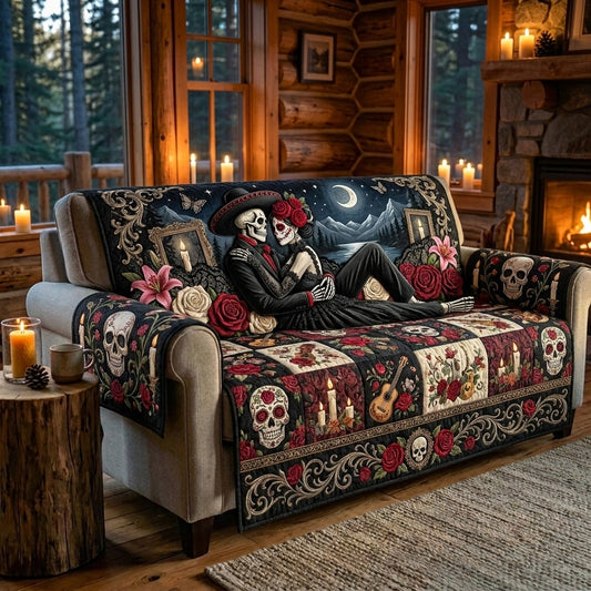 Love Never Dies Quilted Sofa Cover