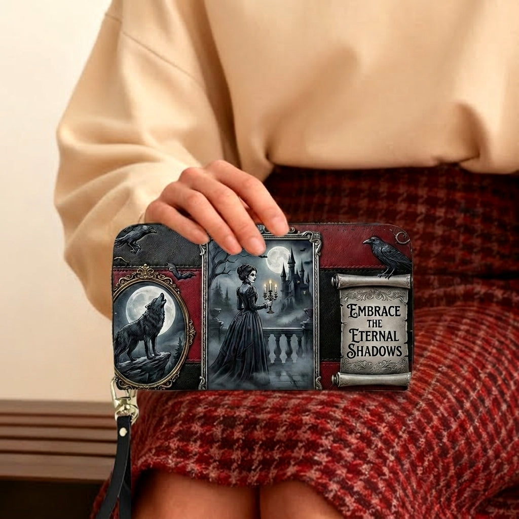 Embrace The Eternal Shadows Leather Bag + Free Wallet