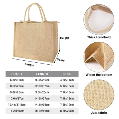 Teacher Name V2 Personalized Jute Tote Bag