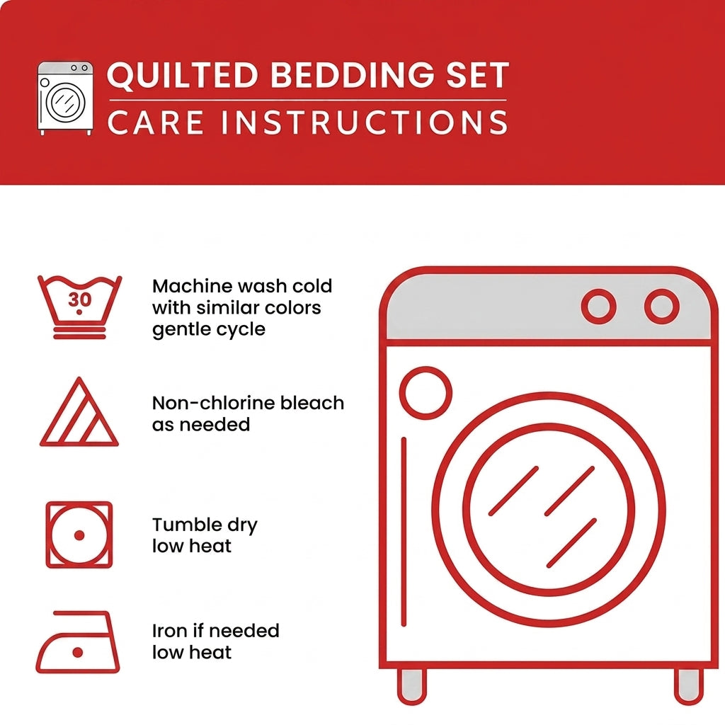 Colorful Chicken Quilted Bedding Set