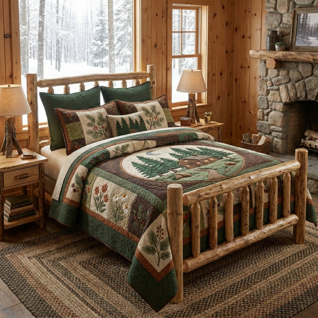 Farm House Quilted Bedding Set