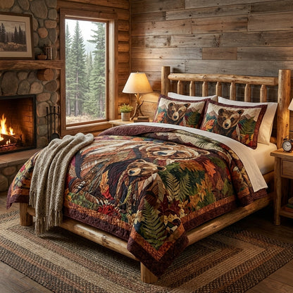 Mama Bear Quilted Bedding Set