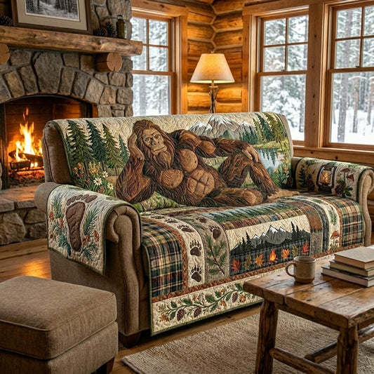 Sasquatch Quilted Sofa Cover