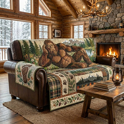 Sasquatch Quilted Sofa Cover