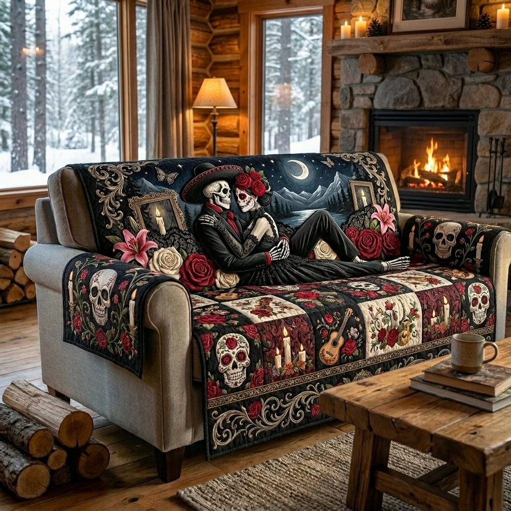Love Never Dies Quilted Sofa Cover