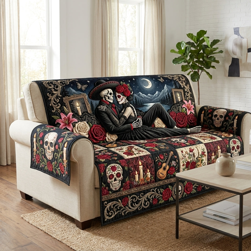 Love Never Dies Quilted Sofa Cover