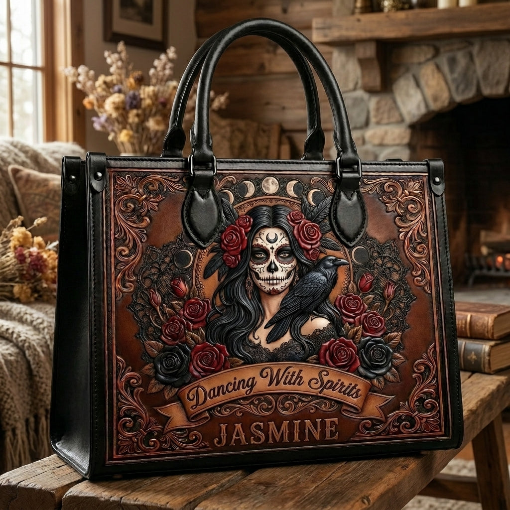 Dancing With Spirit V3 Personalized Leather Bag + Free Wallet