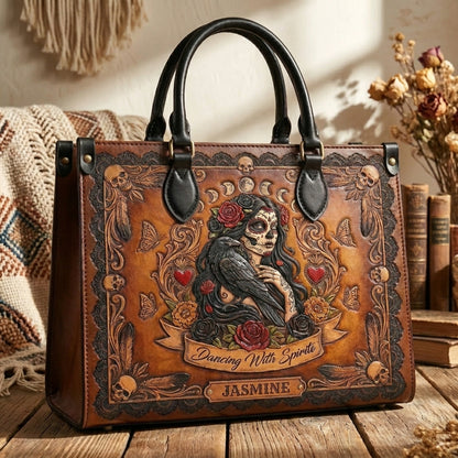Dancing With Spirit V2 Personalized Leather Bag + Free Wallet