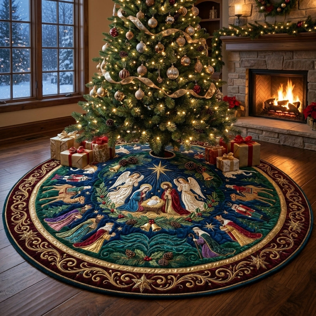 Christmas Miracle Quilt Christmas Tree Skirt