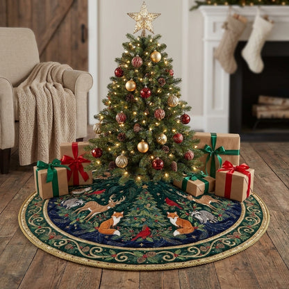Woodland Wonderland Quilt Christmas Tree Skirt